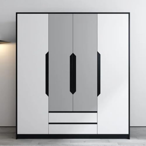 Modern Minimalist Sliding Wardrobe – Elegant and Multifunctional Home Storage Solution 47.24 in, Silver