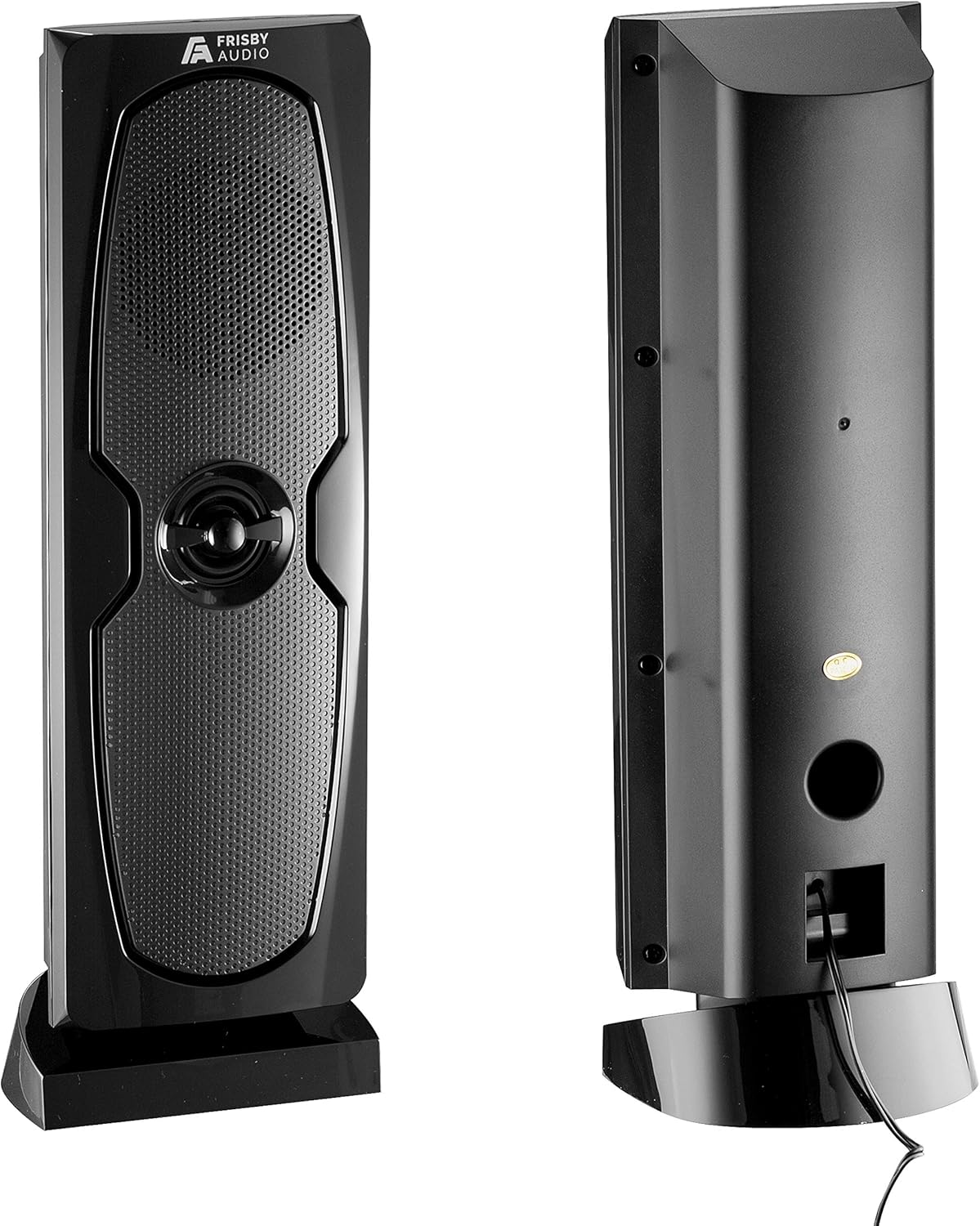 Frisby Audio 125 Watt Home Theater 5.1 Surround Sound Speaker System with Subwoofer, Bluetooth Wireless Streaming from Devices & Media Reader, RGB LED Pulse Lighting, Digital Optical Input – Black