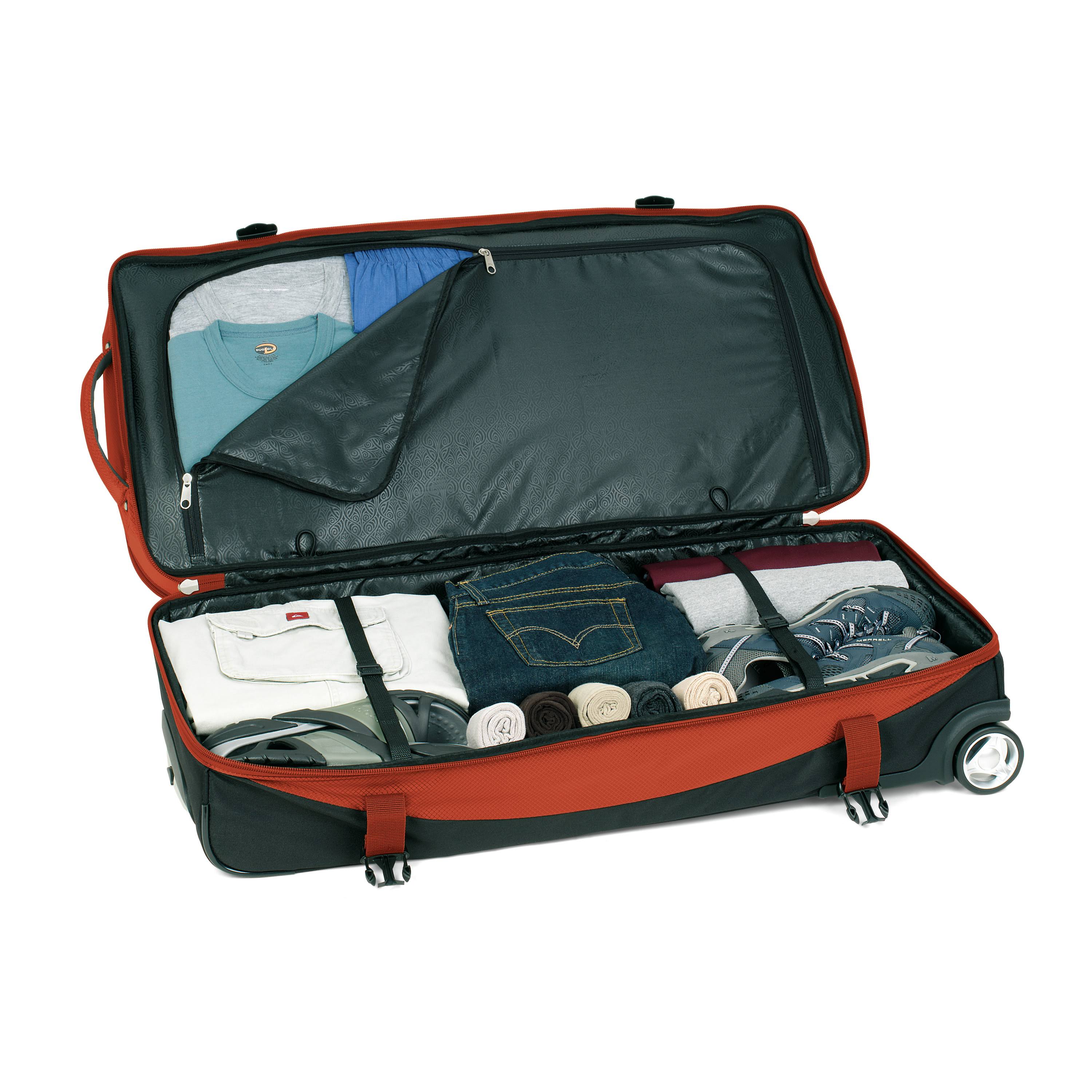 High Sierra 30x22 Evolution Wheeled Drop-Bottom Duffel Black/Ash