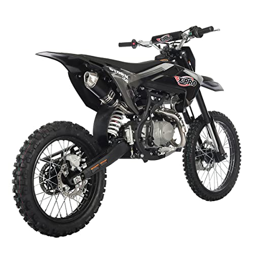 X-PRO Storm 150 Dirt Bike with 4-Speed Manual Transmission, Electric/Kick Start, Big 19"/16" Tires!