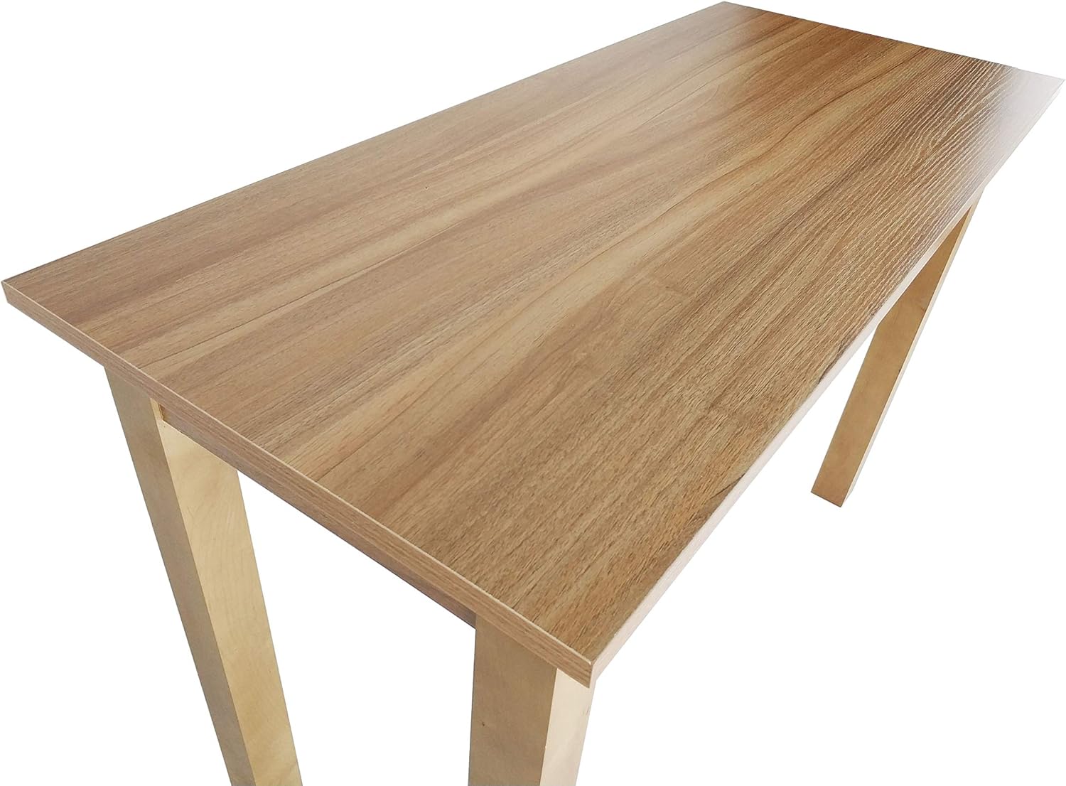 FixtureDisplays HOLYS 45" L x 28" D x 29" H Church Holy Communion Table Christian Wood Table Breakfast Writing Desk in Remembrance of Me 11462-PLAIN-NPF