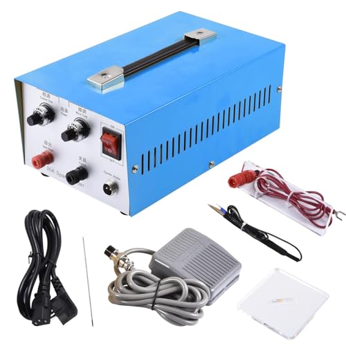 Jewelry Spots Welder for 0.1MM-0.8 MM- 110V Portable Spots Welding Machine Adjustable Welding Power| Jewelry Welder Spots Welder Pulse Argons Arc Jewelry Welder Jewelry Spots Welding Tool