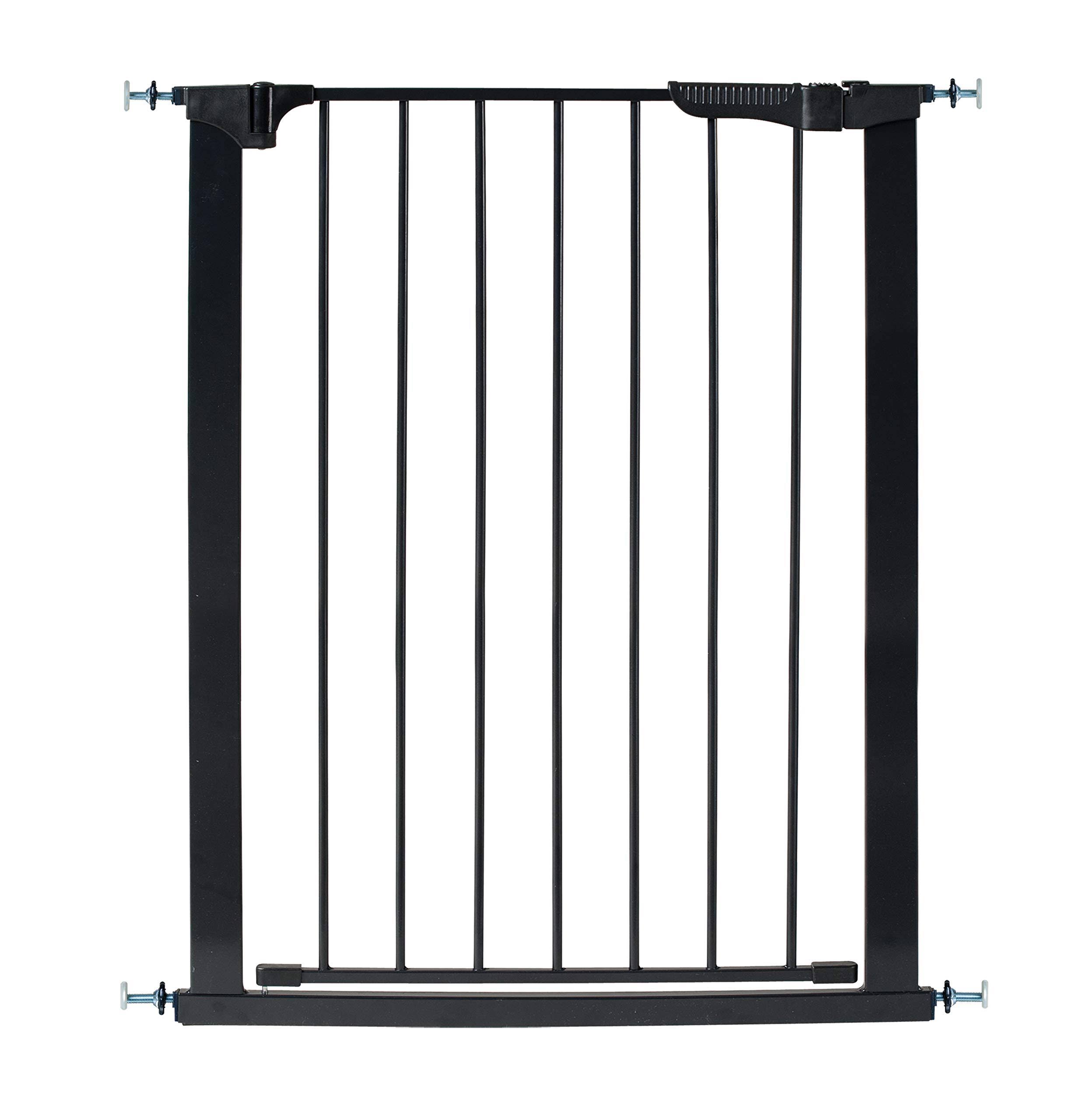 KidCo Tall and Wide Auto Close Gateway Pressure Mounted Pet Gate Black - Megean