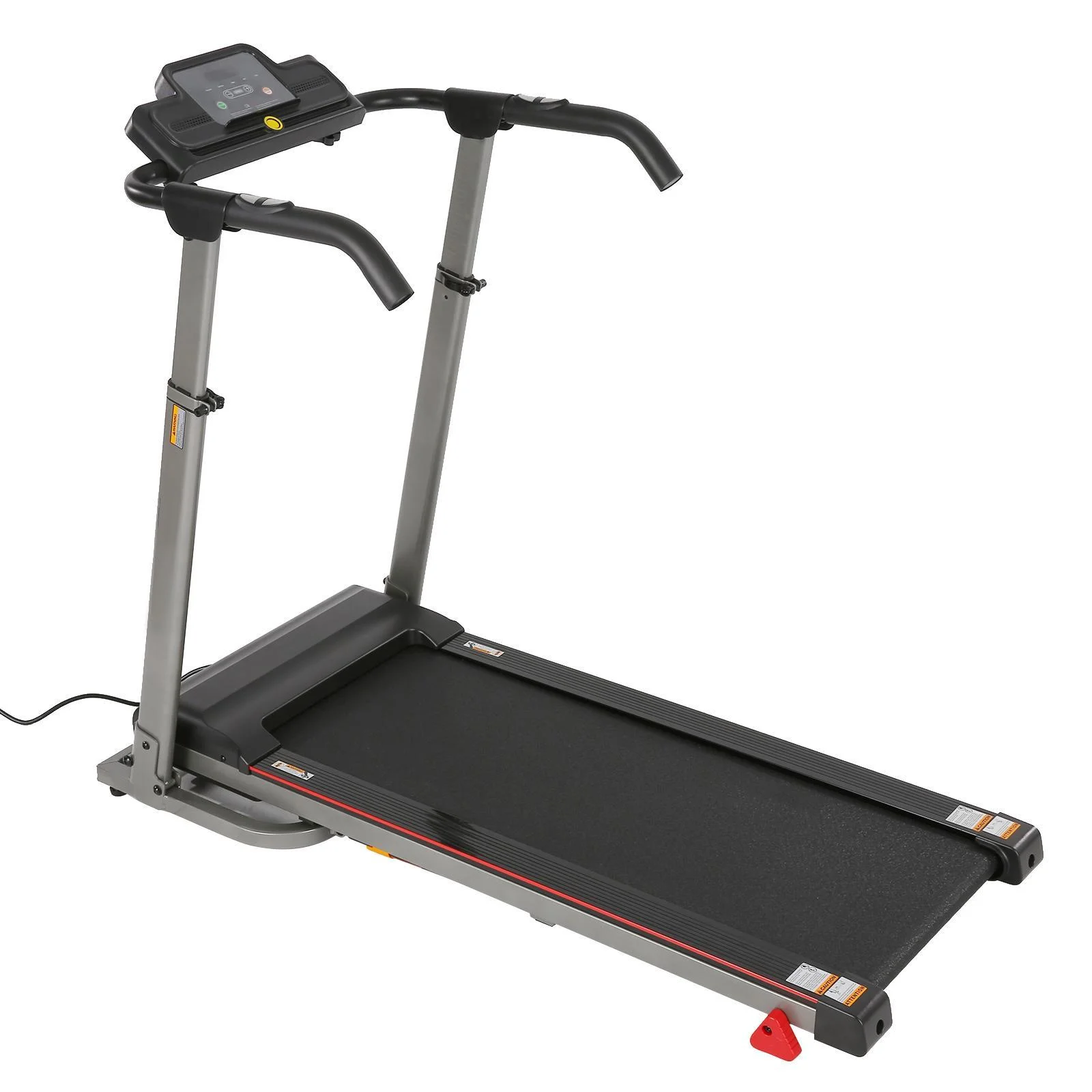 300Lbs Treadmill with Desk - 2.5 HP Portable Folding Treadmill for Home, Running Machine with Incline（Gray）