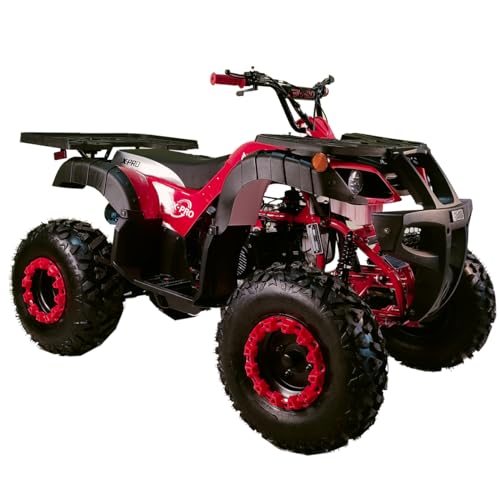 X-PRO 200 Utility ATV with Automatic Transmission w/Reverse,Big 23"/22" Wheels! (Red)