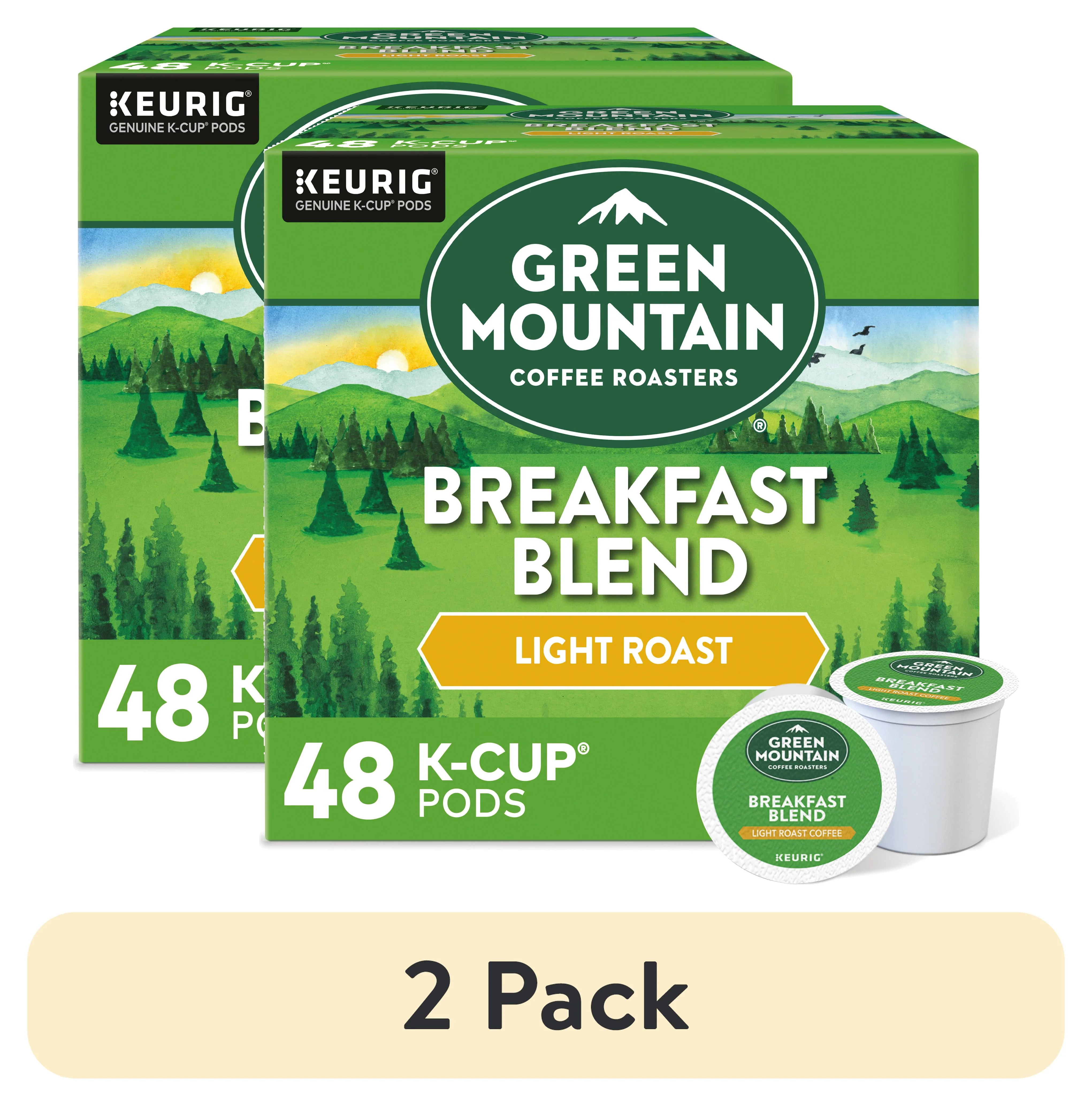 Green Mountain Coffee Roasters, Breakfast Blend Light Roast K-Cup Coffee Pods, 48 Count