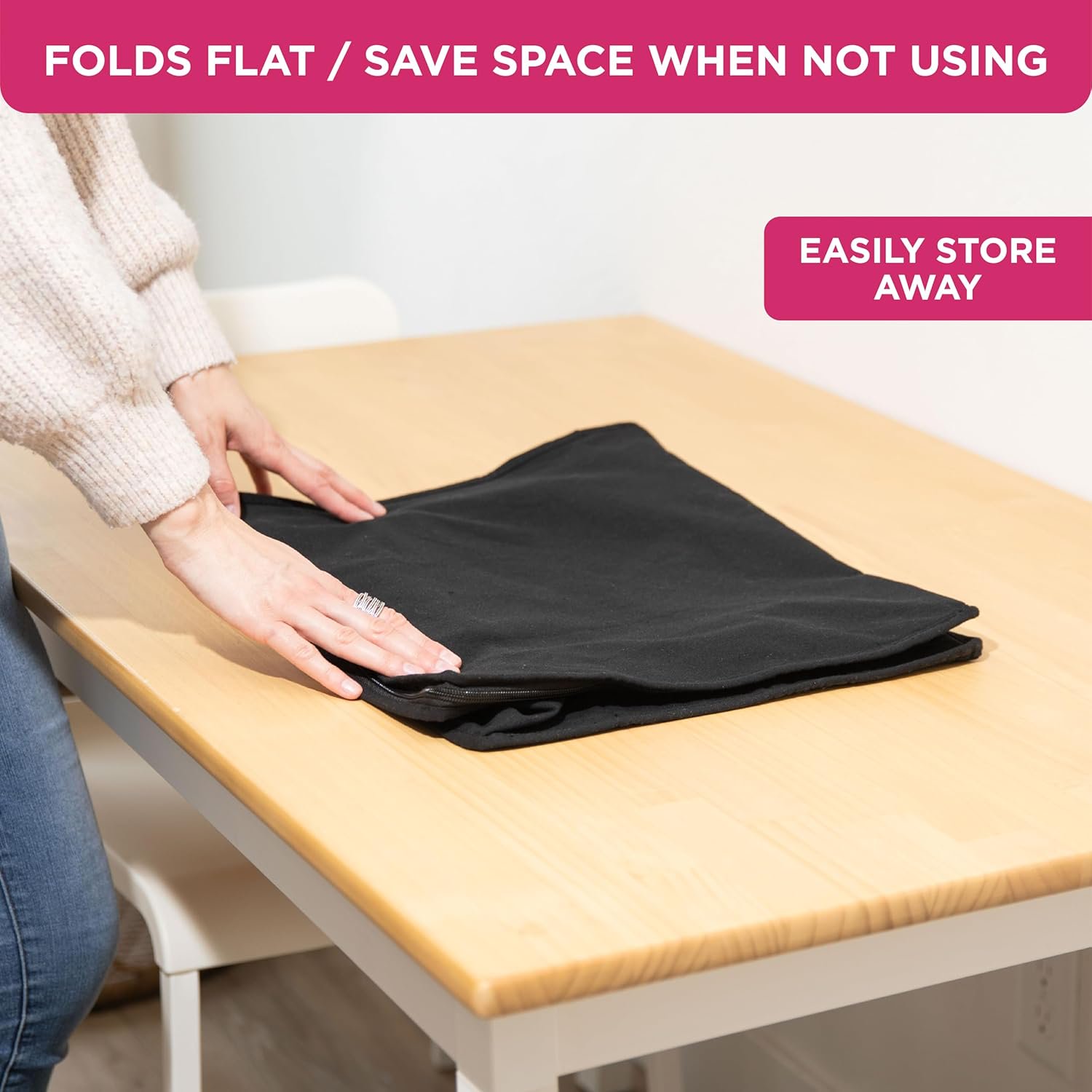 Moisture, Dirt &amp; Dust – Set of 2 Underbed Storage Bags for Clothes, Cashmere Sweaters, Bedding &amp; More - Underbed Storage - Black, Cedar Clothes Storage Bag Organizer – Protects from Moths