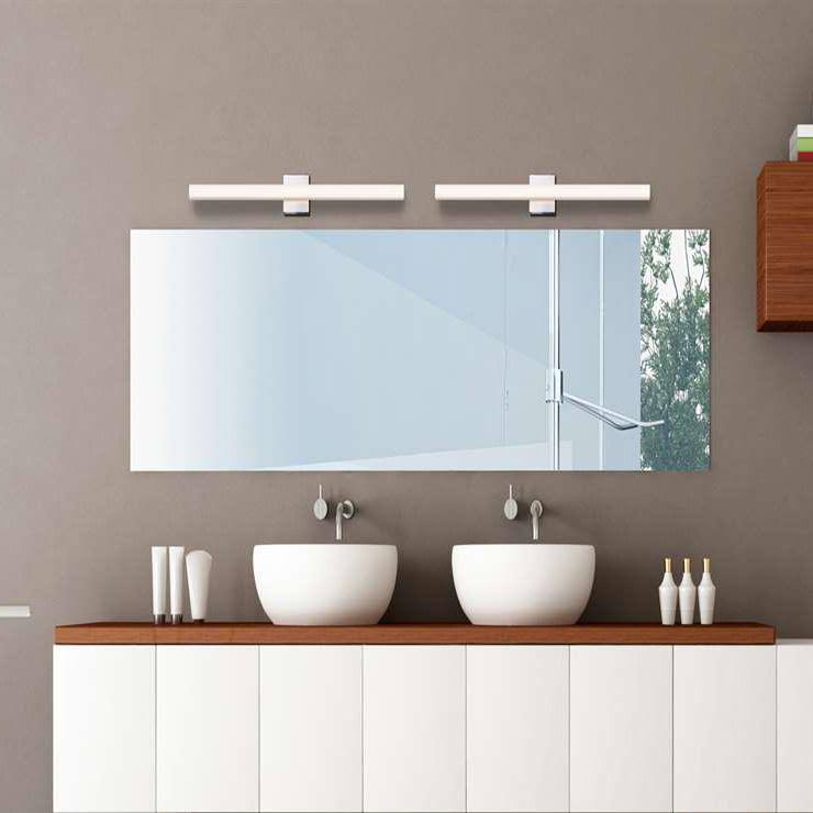 Sonneman 2433.13-ST - Tubo Slim LED 40x22 LED Bath Bar, Satin Nickel