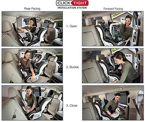 Britax Marathon ClickTight Convertible Car Seat - 1 Layer Impact Protection, Bubbles [Amazon Exclusive]