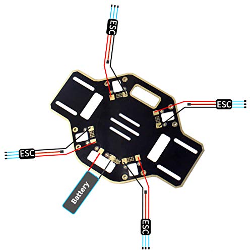 QWinOut DIY 2.4G 8CH KK V2.3 F450 Frame RC Quadcopter 4-Axle UFO Unassembly Kit RTF/ARF Drone (KK FC Version)