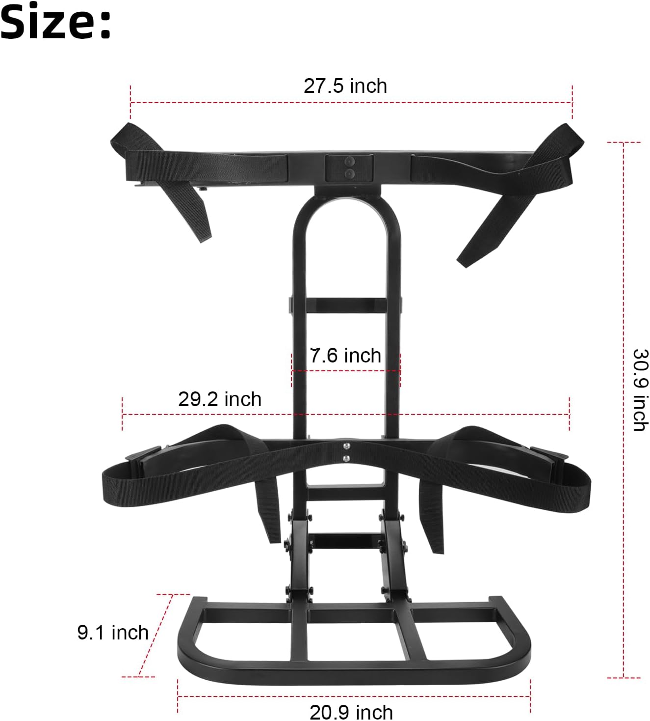 Roykaw Upgraded Golf Cart Rear Seat Bag Holder Universal Compatible with EZGO/Club Car/Yamaha, Golf Cart Rear Seat Bag Rack, Better Fixation/Space-Saving/No Drilling Required/Rust-Proof