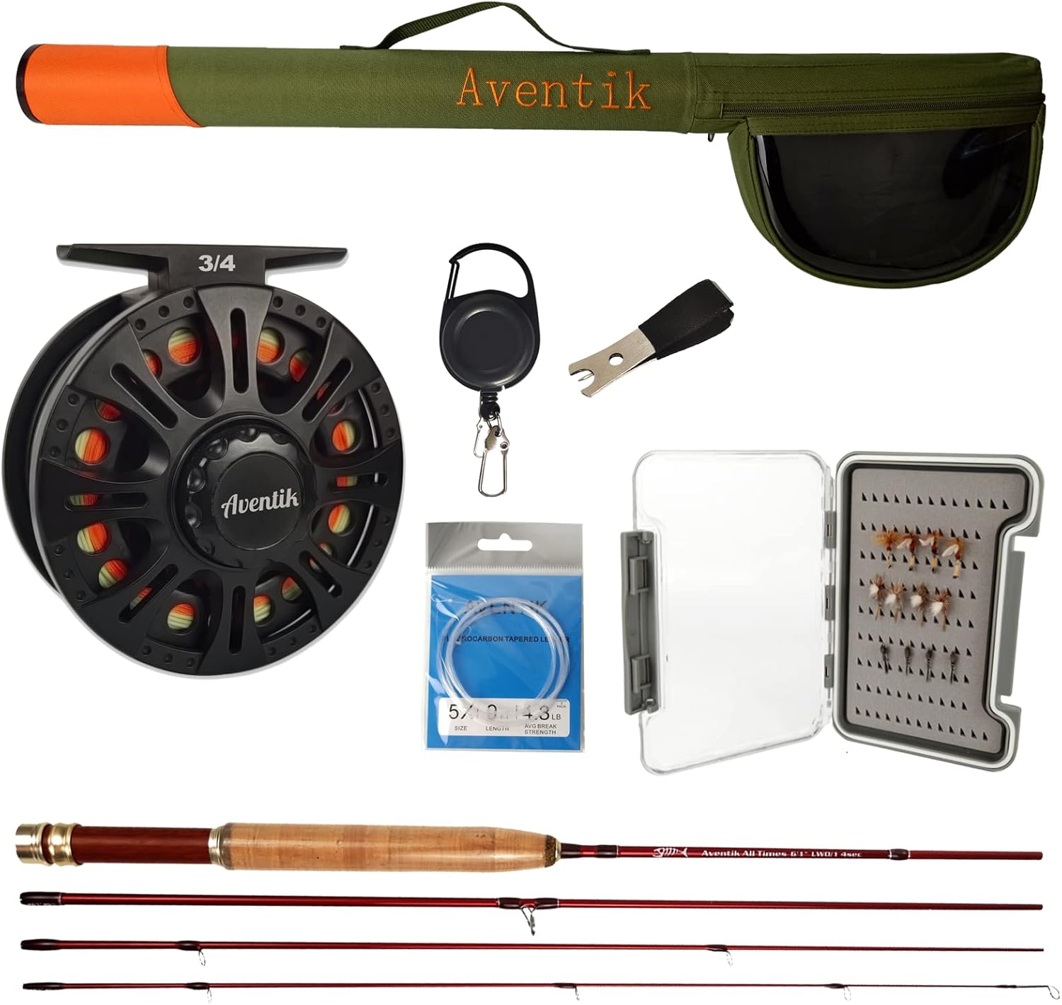 Eupheng Extreme Fly Fishing Combo Kit Starter Fly Rod and Reel Outfit, with One Travel Case