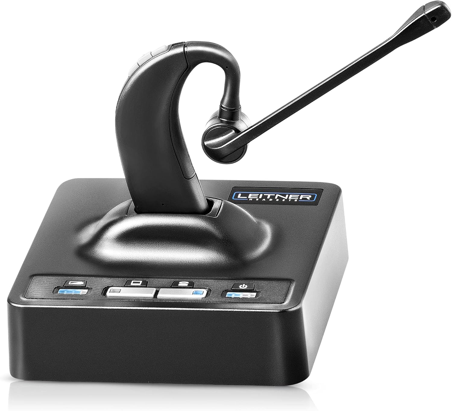 Leitner LH270 &ndash; Wireless Office Headset with Microphone for Telephone and Computer &ndash; Works with Avaya, Yealink, Polycom, Cisco, VoIP and 99% of Desk Phones and PC&rsquo;s (USB and Phone Jack)