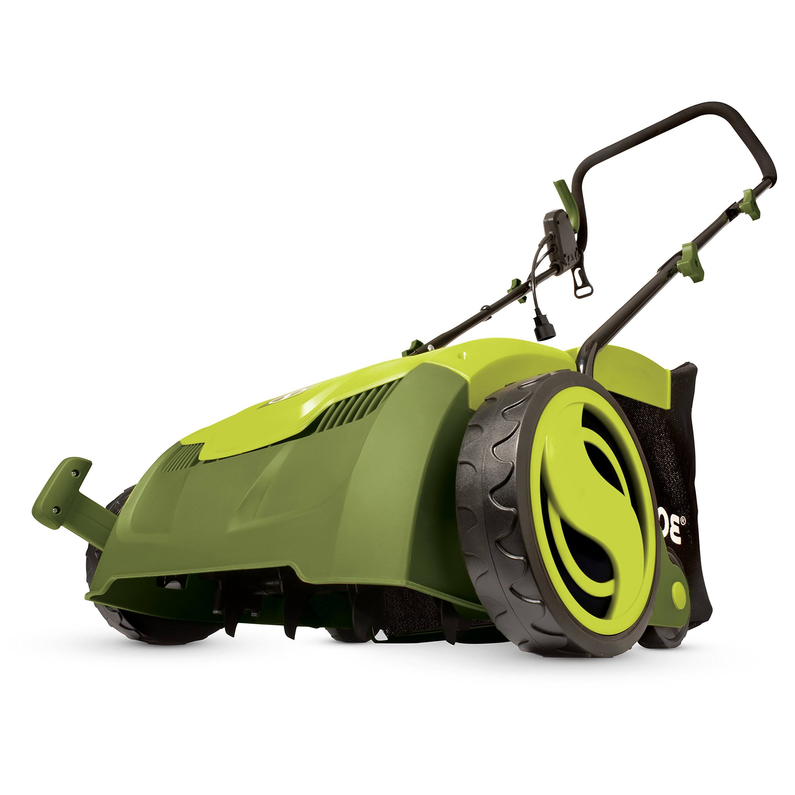 Sun Joe AJ801E Electric Lawn Dethatcher with Collection Bag, 12A, 13x22