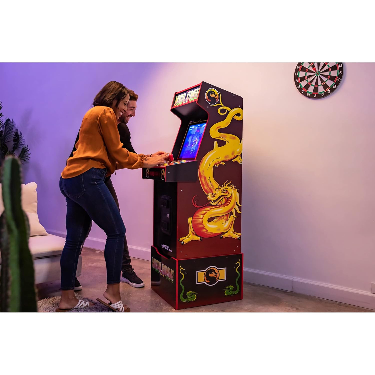 Arcade1Up Mortal Kombat Arcade Machine, Midway Legacy 30th Anniversary Edition for Home - 14 Classic Games