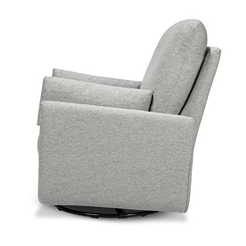 DaVinci Juno Swivel Glider in Ivory Boucle, Greenguard Gold & CertiPUR-US Certified