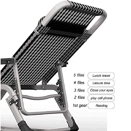 Zero Gravity Chair, Adjustable Patio Lounge Recliners Folding Zero Gravity Patio Lounge Chair Sun Pool Lawn Chaise for Pool Outdoor (A) Vision