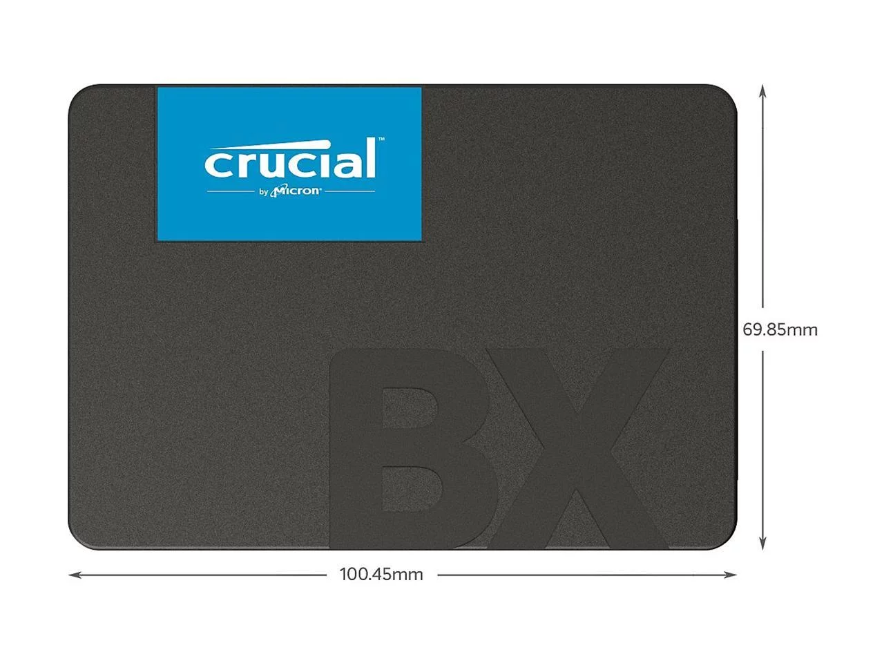Crucial BX500 2 TB Solid State Drive, 2.5" Internal, SATA (SATA/600)