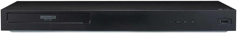 LG UBK80 4k Ultra-HD Blu-Ray Player with HDR Compatibility Bundle with LCD Screen Cleaner with Micro Fiber Cloth and Cleaning Brush, 6ft High Speed HDMI Cable Black, 1 YR CPS Protection Pack