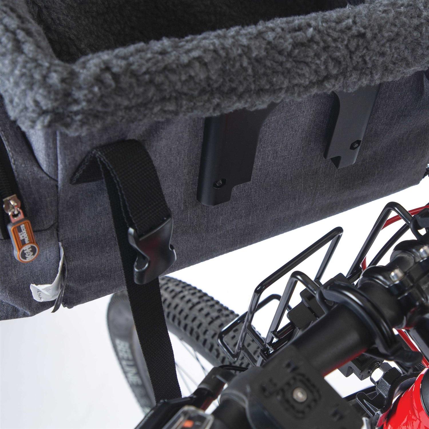 K&amp;H Pet Products Travel Bike Basket for Pets Gray - Pet Supplies online store