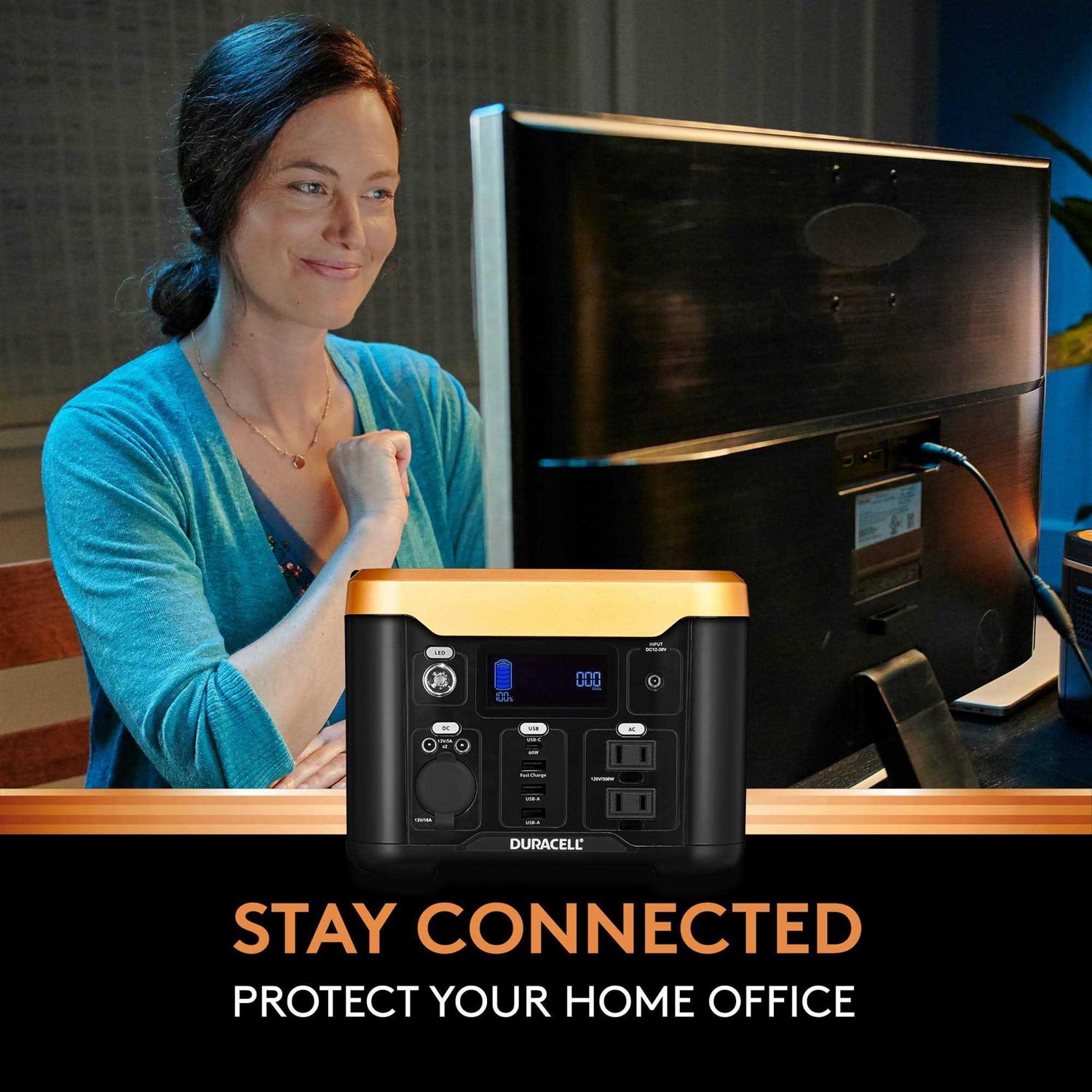 Duracell Portable Power Station 300 Lithium Battery Backup for Emergency Kits