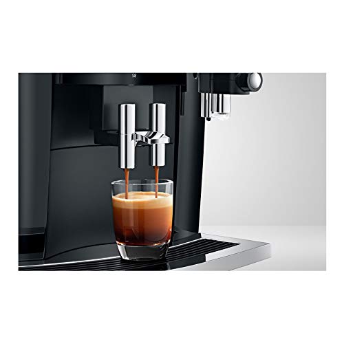 Jura S8 Automatic Coffee Machine 64 oz, Moonlight Silver and Jura Glass Milk Container, Clear