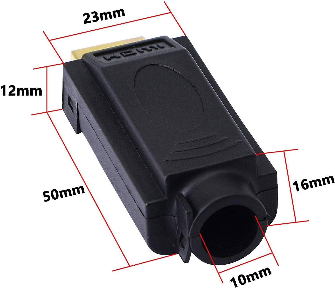 SinLoon 2 Pack HDMI Solderless Adapter Gold Plated HDMI Extension Cable Connector Signals Terminal Breakout Board Free Welding Connector with Plastic Cover Screwdriver