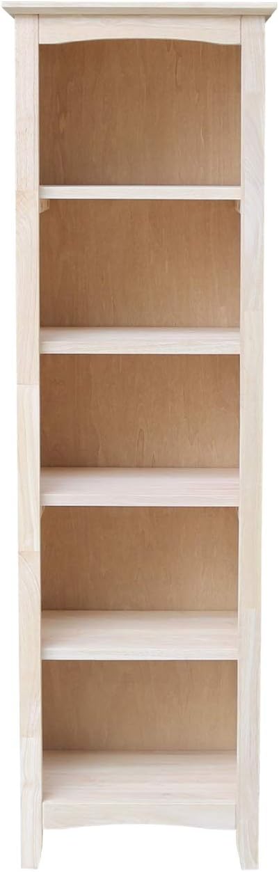 International Concepts Shaker Bookcase - 60 H,Unfinished