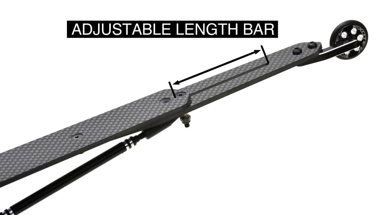 Exotek Racing EXO1960 RC10B6 Carbon Fiber Adjustable Wheelie Bar Set