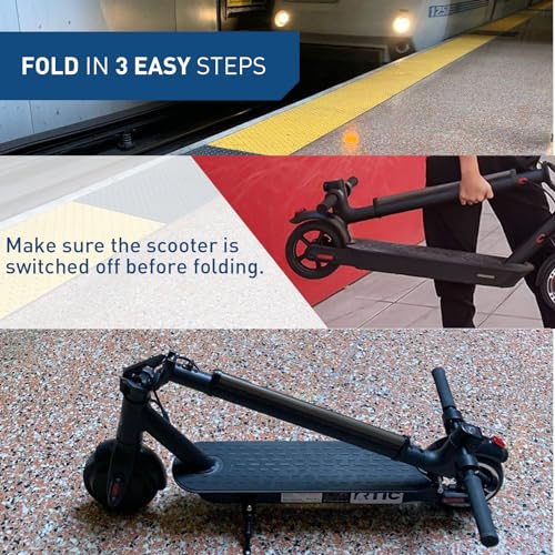 Hiboy S2 Lite Electric Scooter - 6.5" Solid Tires - Up to 10.6 Miles Long-Range & 13 MPH Portable Folding Commuting Kick-Start Boost Scooter for Teens