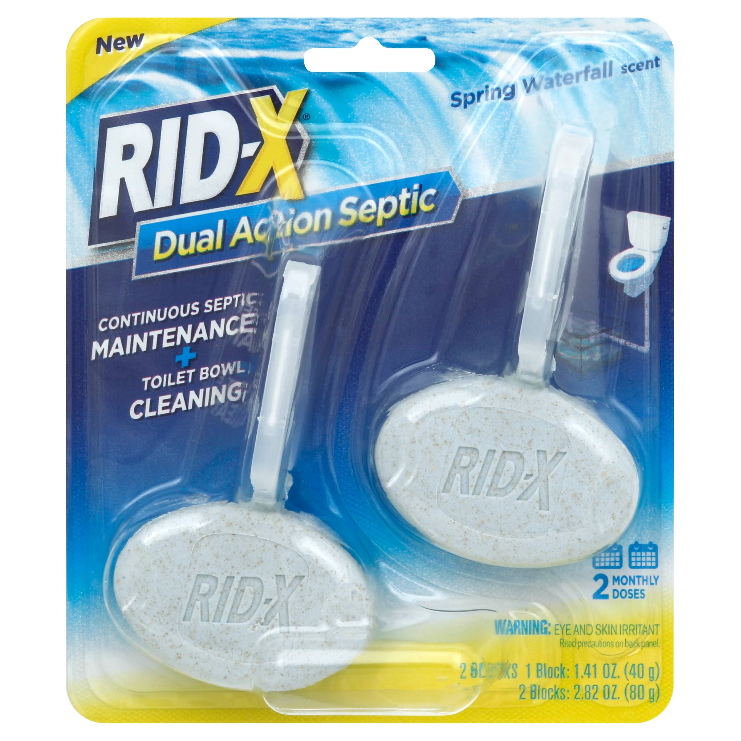 Rid X Dual Action Septic, Spring Waterfall Scent - 2 doses - Avayadevconnect