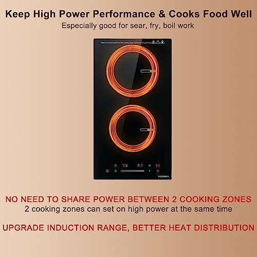 Induction Cooktop, ECOTOUCH Induction Cooktop Stove Top Induction…
