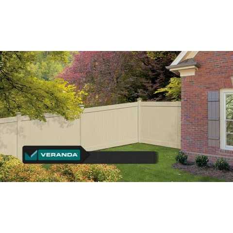 Veranda Linden 6 ft. H x 8 ft. W Cypress Vinyl Privacy Fence Panel Kit - Shop Hardware Tools Online Store