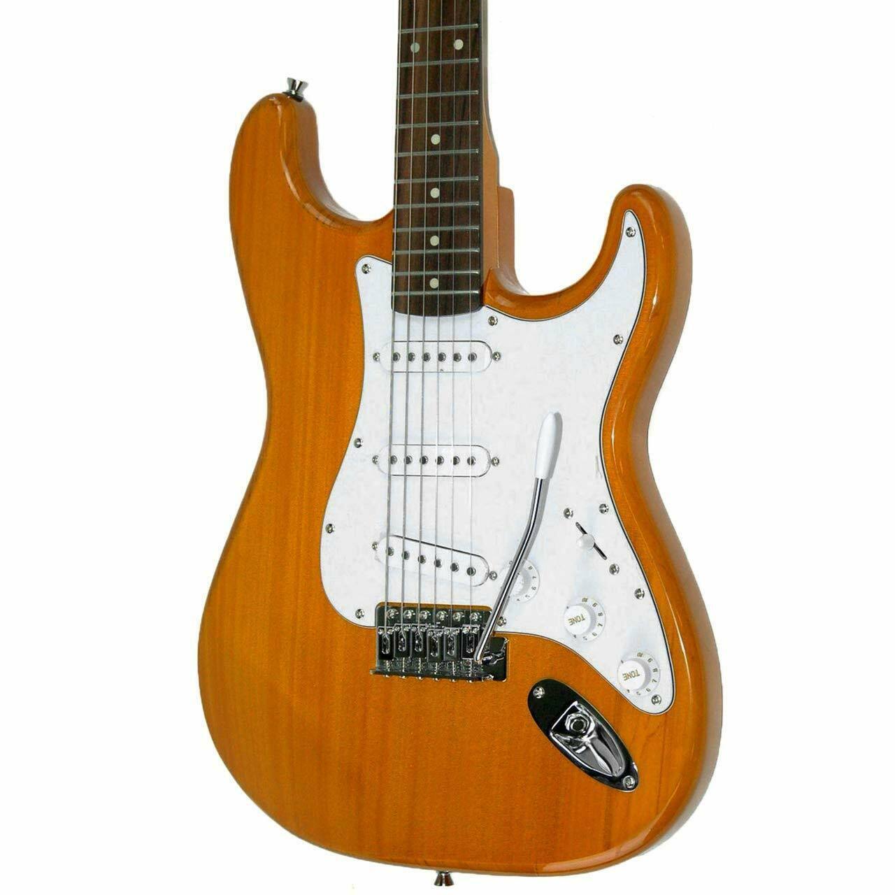 Oscar Schmidt Os-300-nh-a-u 6 String Double Cutaway SSS Electric Guitar Natural