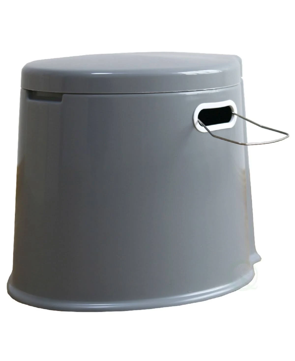 Playberg Portable Travel Toilet for Camping and Hiking, Silver