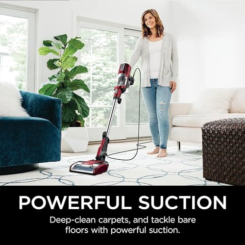 Shark QS600Q Ultralight Pet Pro Corded Stick Vacuum with PowerFins & Self-Cleaning Brushroll, Converts to Hand Vacuum, Pet Power Brush, Pet Crevice & Upholstery Tools