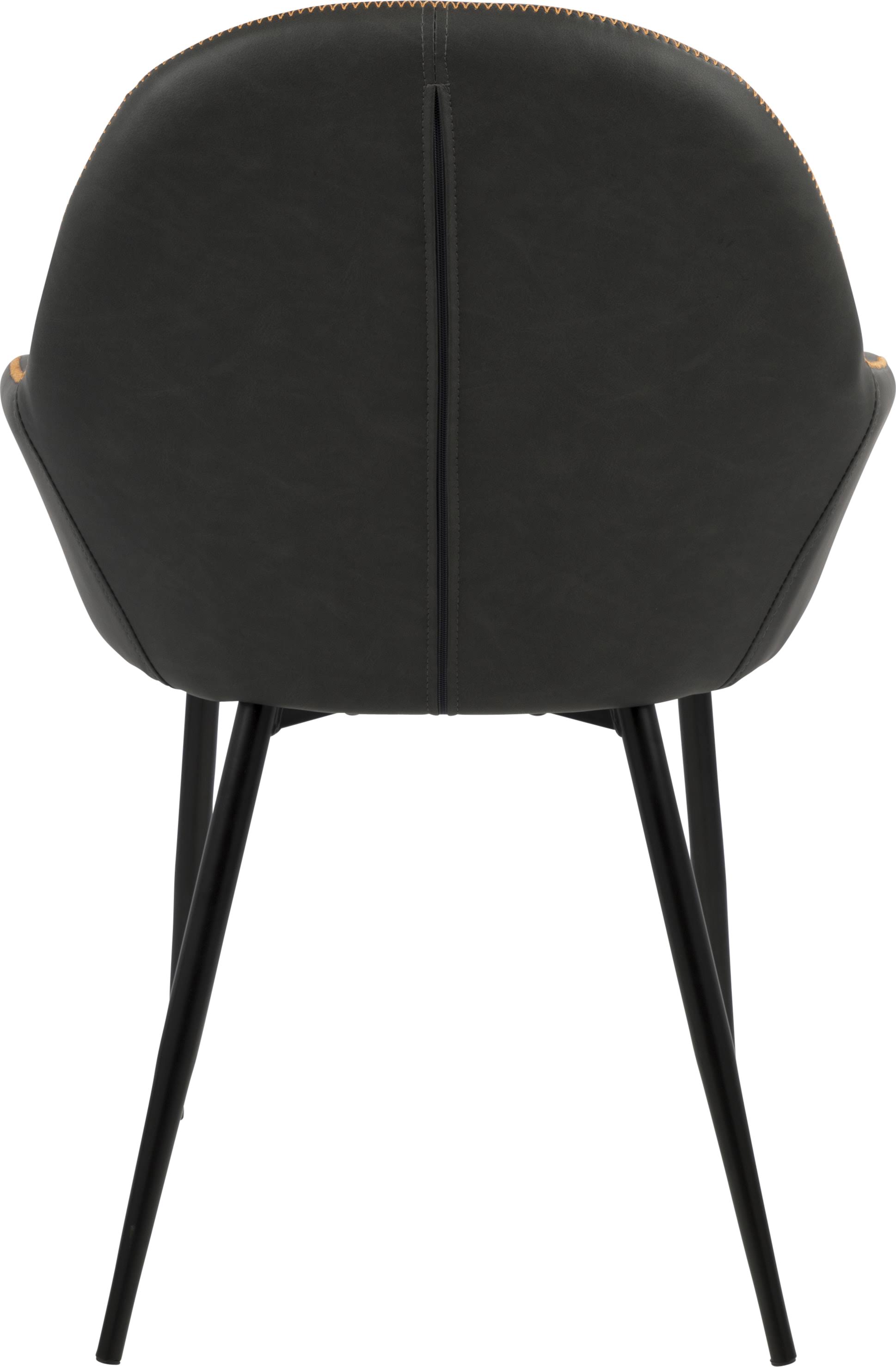 LumiSource Clubhouse Dining Chair in Grey/Black (Set of 2)