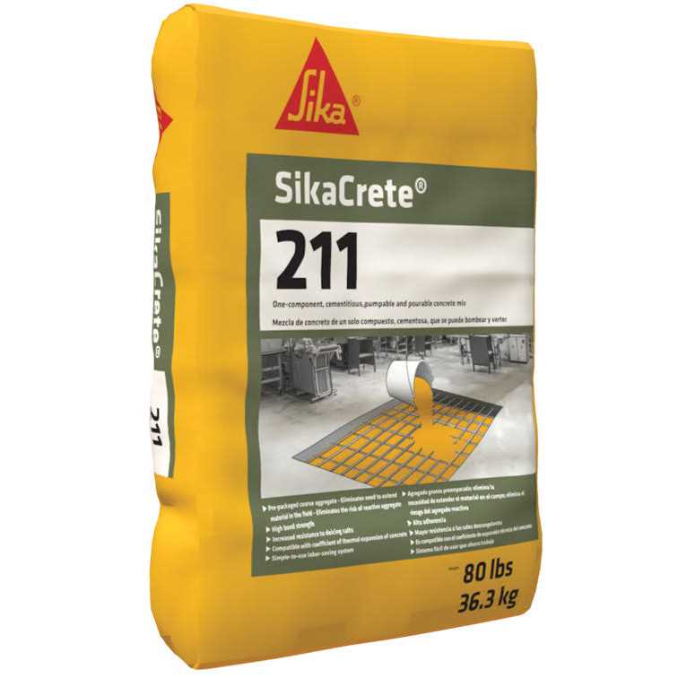 Sikacrete 211SCC Plus 1-component Cementitious Polymer-Modified Self-Consolidating Concrete Mix 65lb - Shop Hardware Tools Online Store