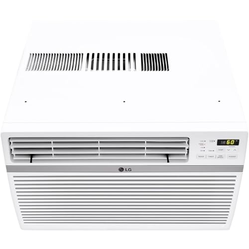 LG LW1017ERSM1 10,000 BTU Smart Window Air Conditioner, 115V, 450 Sq. Ft, Smartphone and Voice Control, ThinQ Enabled, Compatible with Alexa and Hey Google, 3 Cool & Fan Speeds