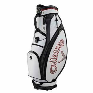 Callaway Golf Mens Cart Caddy Bag Light 9 x 47 inch 2.9kg White Black 5119244