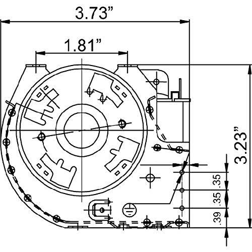 FireplaceBlowersOnline GFK4 Fireplace Blower Kit for Heatilator, Majestic, CFM, Vermont Castings, Monessen; Rotom #HBRB74K