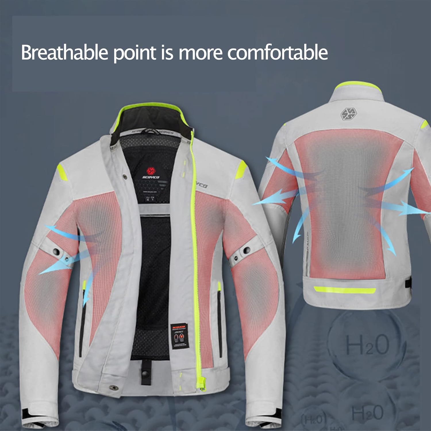 Motorcycle Jacket Motorbike Riding Jacket Windproof Motorcycle Full Body Protective Gear Armor Autumn Winter Moto Clothing,Orange,M