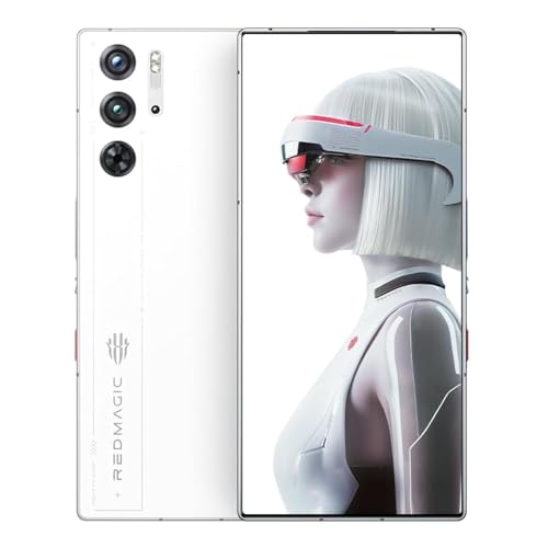REDMAGIC 10 Pro Smartphone 5G, 144Hz Gaming Phone, 6.85" FHD+, Under Display Camera, 7050mAh Android Phone, Snapdragon 8 Elite, 16+512GB, 80W Charger, Dual-Sim, Unlocked Phone Transparent
