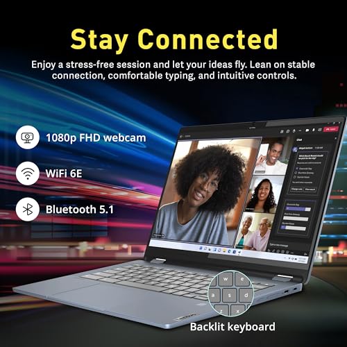 Lenovo 2022 Flex 3 Touchscreen Chromebook, 2-in-1 11.6" HD for Business and Student Laptop, MT8183 CPU, 4GB LPDDR3, 64GB eMMC, Webcam, Blue, Chrome OS, 32GB USB Card