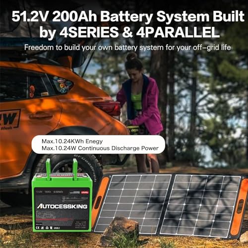 12V 100Ah LiFePO4 Lithium Battery, Deep Cycles Battery Rechargeable with Upgraded 100A BMS, Low Temp Protection 10-Year Lifespan for RV, Comping, Marine, Trolling Motor, Solar, Off-Grid Applications