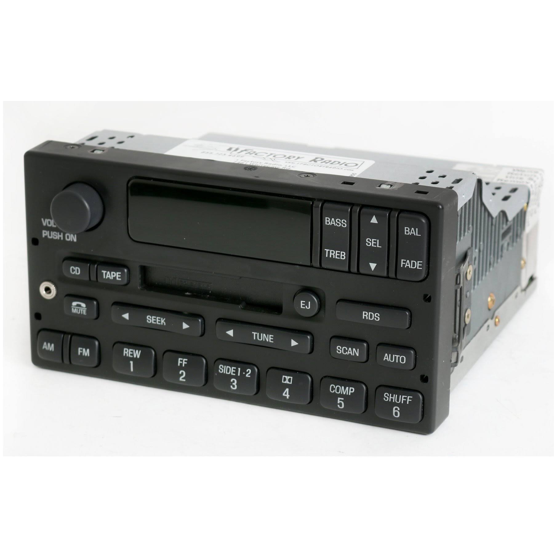 Ford F-150 2000-2004 Radio Am FM Cassette W CD Controls AUX Input YL3F-18C870-AA