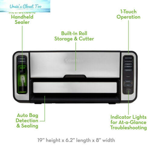 Foodsaver Vacuum Sealer fsfssl5860-dtc Premium 2-in-1 Automatic Bag