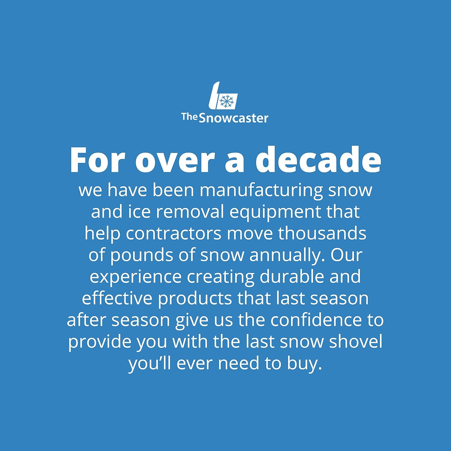 The Snowcaster 30SNC Wheeled Snow Pusher Shovel, Blue