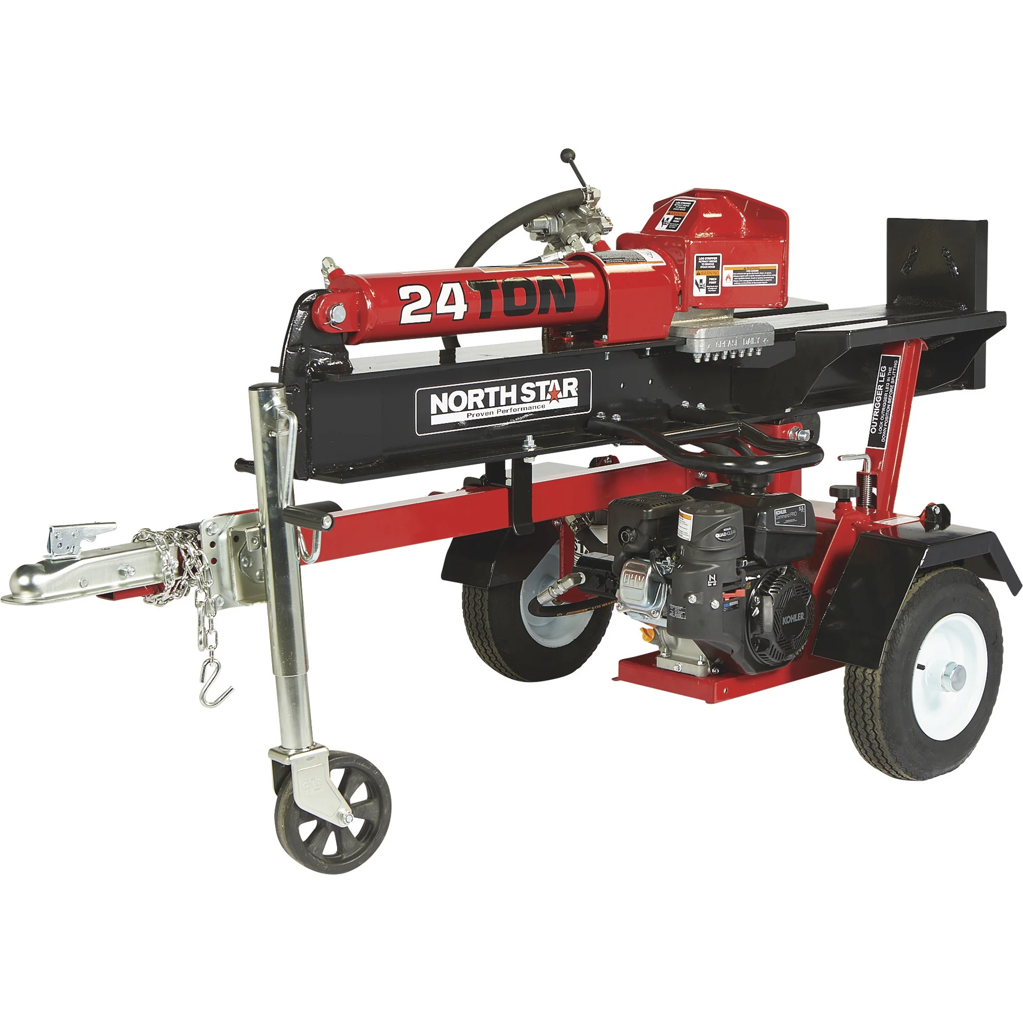 NorthStar Horizontal/Vertical Log Splitter, 24-Ton, 177cc Kohler CH255 Engine - Curated Treasures Market