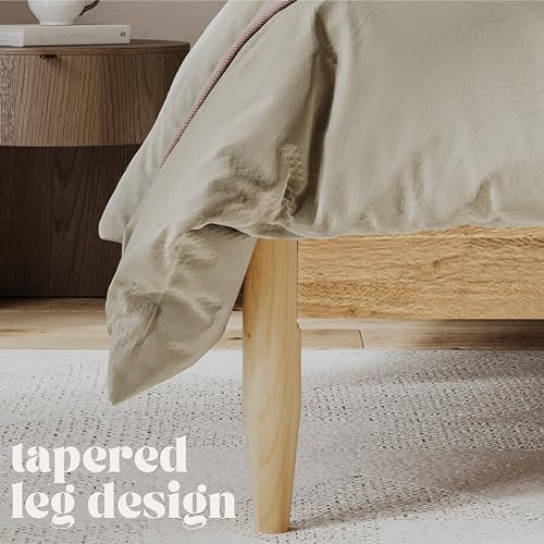 DG Casa Reign Queen Bed Boucle Platform, A2-Taupe